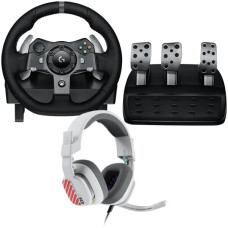 LOGITECH G920 Driving Force Racing Wheel + Astro A10 - WHITE LOGITECH G920 Driving Force Racing Wheel + Astro A10 - WHITE