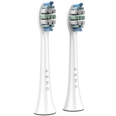 AENO Replacement toothbrush heads, White, Dupont bristles, 2pcs in set (for ADB0003/ADB0005 and ADB0004/ADB0006)