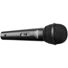 Microphone SVEN MK-110 (wired, dynamic, metal, cable 4.0m, 6.3 / 3.5 mm jack, black)