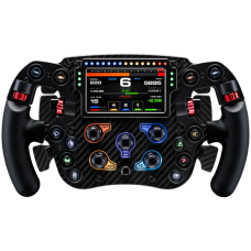 Wheel FX Pro FX Steering Wheel with Color Screen Full Carbon Fiber l Six PaddlesSIMAGIC QR50 Included