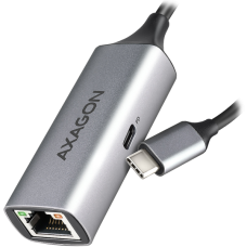 AXAGON ADE-TXPD USB-C USB3.2 Gen 1 - Gigabit Ethernet + PD 100W, Switch comp., metal, grey AXAGON ADE-TXPD USB-C USB3.2 Gen 1 - Gigabit Ethernet + PD 100W, Switch comp., metal, grey
