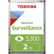 HDD Video Surveillance TOSHIBA S300 2TB SMR, 3.5'', 128MB, 5400RPM, SATA, TBW: 180 HDD Video Surveillance TOSHIBA S300 2TB SMR, 3.5'', 128MB, 5400RPM, SATA, TBW: 180