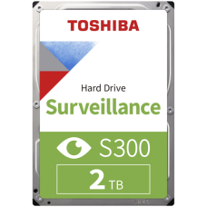 HDD Video Surveillance TOSHIBA S300 2TB SMR, 3.5'', 128MB, 5400RPM, SATA, TBW: 180 HDD Video Surveillance TOSHIBA S300 2TB SMR, 3.5'', 128MB, 5400RPM, SATA, TBW: 180
