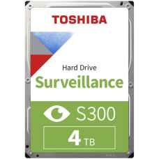 HDD Video Surveillance TOSHIBA S300 4TB SMR, 3.5'', 256MB, 5400RPM, SATA, TBW: 180 HDD Video Surveillance TOSHIBA S300 4TB SMR, 3.5'', 256MB, 5400RPM, SATA, TBW: 180
