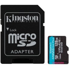 Kingston 128GB microSDXC Canvas Go Plus Gen4 200MB/s A2 U3 V30 Card + Adapter