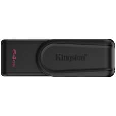 Kingston  64GB Portable USB 3.2 Gen 1 DataTraveler Exodia S (Black/Black)