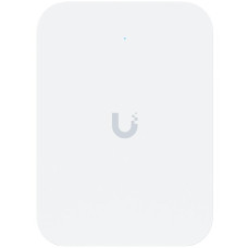 Ubiquiti UniFin U70IW Wall mounted WiFi 7 AP with 4 spatial streams and an integreated 2.5GbE PoE switch desined for hospitality enviorments
