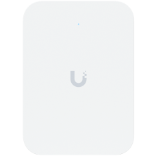 Ubiquiti UniFin U70IW Wall mounted WiFi 7 AP with 4 spatial streams and an integreated 2.5GbE PoE switch desined for hospitality enviorments