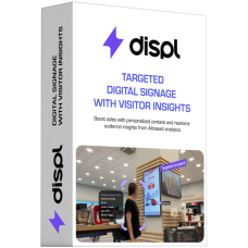 Displ, Targeted Digital Signage with Visitors Insights, 1 year license