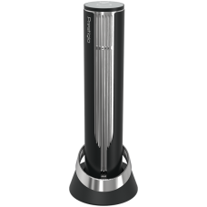 Prestigio Maggiore, smart wine opener, 100% automatic, opens up to 70 bottles without recharging, foil cutter included, premium design, 480mAh battery, Dimensions D 48*H228mm, black + silver color.
