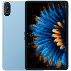 Blackview MEGA 2 SET LTE 12-inch FHD+IPS 1200x2000 60Hz 12GB+256GB Unisoc T615 Octa-core 1.6GHz Cam Front 8MP Rear 16MP 9000mAh+Charging 18W Fast / Cable Film Case Stylus Mouse Keyboard EN Netflix HD Android 15 Ice Blue