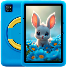 Blackview Tab 60 Pro Kids LTE 10.1-inch HD+ 800x1280 IPS 60Hz 4GB/128GB Octa-core T606 1.6GHz 5MP Front/8MP Back Camera Battery 7700mAh NO Carger USB Type-C Android 15 SD card slot Ocean Blue
