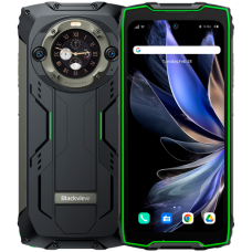 Blackview Rugged BV9300Pro LTE 6.7" FHD+IPS 1080x2388 120Hz Corning 5 12GB+256GB MT6789V G99 Dual-display CAM Front 32MP Rear 64MP+8MP IP68/IP69K Waterproof NFC Fingerprint 15080mAh NO Charger Android 13 up to 15 Green