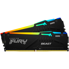 Kingston 32GB 6400MT/s DDR5 CL32 DIMM (Kit of 2) FURY Beast RGB EXPO