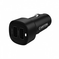 CANYON car charger OnDrive 24 24W 2xUSB-A Black CANYON car charger OnDrive 24 24W 2xUSB-A Black
