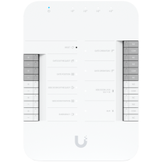Ubiquiti UA-Hub-Gate advanced Gate Hub enabling seamless gate access control via connected Access readers or Intercom, 2x Gate operator terminals, Lock terminal (12V) for side door, AUX terminal for an external siren