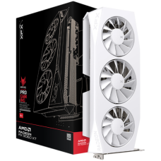 XFX Mercury AMD Radeon RX 9060XT OC White Gaming Edition with 16GB GDDR6 HDMI 2xDP, AMD RDNA 4