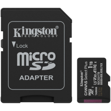 Kingston 1TB microSDXC Canvas Select Plus Gen3 150MB/s A1 Card + Adapter Kingston 1TB microSDXC Canvas Select Plus Gen3 150MB/s A1 Card + Adapter