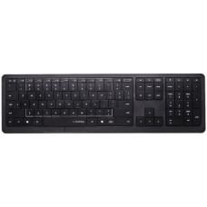 CLEVETURA CLVX 1 Touch-On-Keys AI Wireless Keyboard, ANSI US Windows Layout, Scissor Switches, Aluminum Chassis, Interactive RGB, Windows/Linux/MacOS support