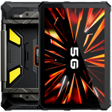 Blackview Active 12 Pro Rugged Tab 5G 12GB/256 11-inch FHD 1920x1200 IPS 90Hz LCD Corning Glass 3 + PROJECTOR 120-inch MT7300 Octa-core 2.5GHz 50MP Front/108MP Rear Camera night vision 30000mAh 120W charging Android 15 NFC MIL-STD-810H Black