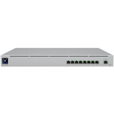 Ubiquiti USW-Mission-Critical switch with integrated 368Wh Lithium-ion battery, capable of providing uninterruptible power for 8 devices.