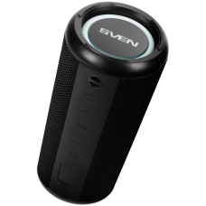Speaker SVEN PS-315, black, power output 2x10W (RMS), Waterproof (IPx6), TWS, Bluetooth, USB, microSD, lithium battery