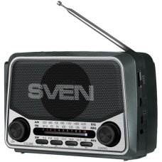 Speaker SVEN SRP-150, gray (3W, Bluetooth, FM/AM/SW, USB, microSD, flashlight, battery) Speaker SVEN SRP-150, gray (3W, Bluetooth, FM/AM/SW, USB, microSD, flashlight, battery)