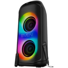 Speaker SVEN PS-1050, black (200W, TWS, Bluetooth, FM, USB, microSD, LED-display, 7200mAh) Speaker SVEN PS-1050, black (200W, TWS, Bluetooth, FM, USB, microSD, LED-display, 7200mAh)