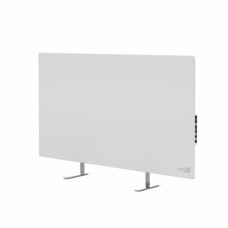 AENO Premium Eco Smart Heater, 700W, Tempered glass, Infrared+convection heating type, Led display Plug type: Europe (E/F type), WHITE