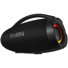 Portable speaker SVEN PS-375, black, power output 30+2x15W (RMS), TWS, Bluetooth, USB, lithium battery