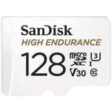 SANDISK High Endurance microSDXC 128GB + SD Adapter - for dash cams & home monitoring, up to 10,000 Hours, Full HD / 4K videos, up to 100/40 MB/s Read/Write speeds, C10, U3, V30 SANDISK High Endurance microSDXC 128GB + SD Adapter - for dash cams & home monitoring, up to 10,000 Hours, Full HD / 4K videos, up to 100/40 MB/s Read/Write speeds, C10, U3, V30