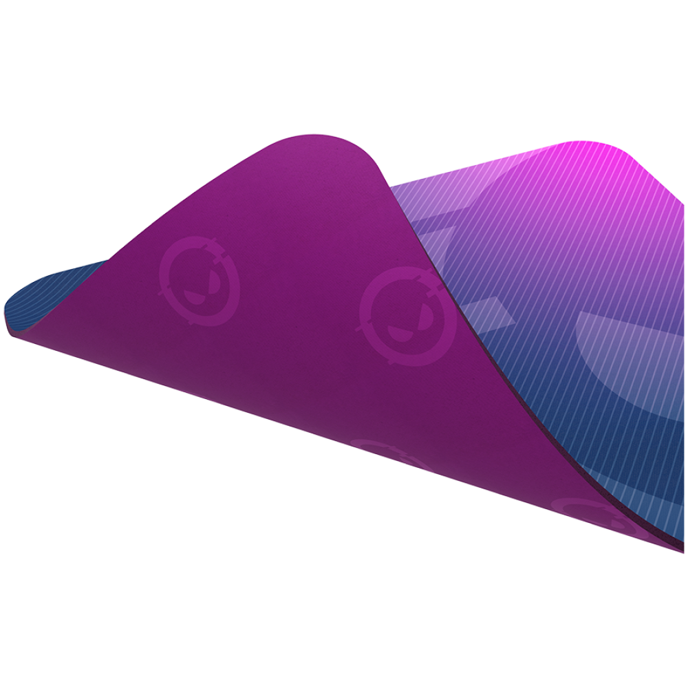 Lorgar Main 135, Gaming mouse pad, High-speed surface, Purple anti-slip rubber base, size: 500mm x 420mm x 3mm, weight 0.41kg LRG-GMP135