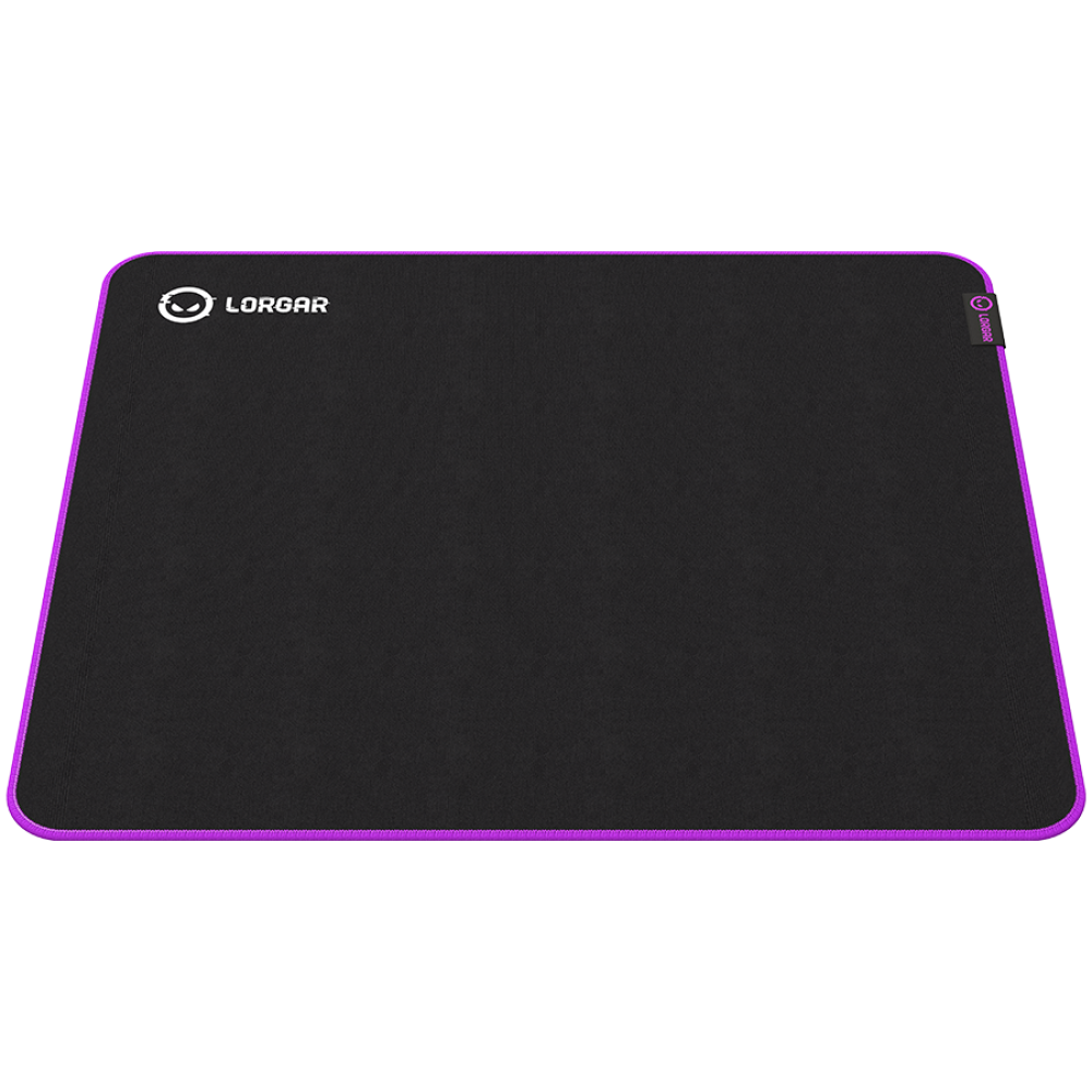 Lorgar Main 315, Gaming mouse pad, High-speed surface, Purple anti-slip rubber base, size: 500mm x 420mm x 3mm, weight 0.39kg LRG-GMP315