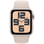 Apple Watch SE GPS 40mm Starlight Aluminium Case with Starlight Sport Band - M/L,Model A2722 MR9V3QI/A