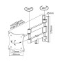 TV SET ACC WALL MOUNT SILVER/10-24 FPMA-W830 NEOMOUNTS