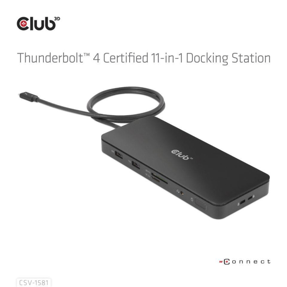 NB ACC DOCKING STATION 11IN1/THUNDERBOLT CSV-1581 CLUB3D NB ACC DOCKING STATION 11IN1/THUNDERBOLT CSV-1581 CLUB3D