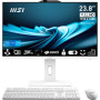 Monoblock PC, MSI, CPU Intel, Intel® CoreT i5, i5-14400, RAM 16 GB, DDR5-SDRAM, Screen 23.8 , 1920 x 1080 pixels, Storage 512 GB, SSDs 512 GB, Not available, On-board graphics Yes, Intel UHD Graphics 730, White, OS Windows 11 Pro, PROAP242P14M-691EU