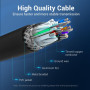 CABLE USB3.0 MALE TO MALE/0.5M BLACK CONBD VENTION