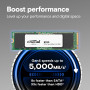 SSD, CRUCIAL, E100, 2TB, M.2, NVMe, Write speed 4500 MBytes/sec, Read speed 5000 MBytes/sec, CT2000E100SSD8