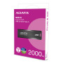 External SSD, ADATA, SC610, 2TB, USB 3.2, Write speed 500 MBytes/sec, Read speed 550 MBytes/sec, SC610-2000G-CBK/RD