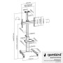 TV SET ACC FLOOR STAND 37-70/TVS-70T-02 GEMBIRD
