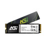 SSD, AGI, 600xTBW rating, MTBF 1600000 h, Read speed 4700 MB/s, Write speed 2800 MB/s, NVMe Yes, PCI Express 4.0, M.2, 1000 GB, AGI1T0G43AI818-CB