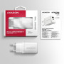 MOBILE CHARGER WALL USB 20W/2PORT WHITE ACU-PQ20W AXAGON