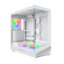 Case, MONTECH, ATX/micro ATX/Mini-ITX/BTF, White, MONTECH SKY 3 (W), SKY3(W)