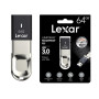 MEMORY DRIVE FLASH USB3 64GB/F35 LJDF35-64GBBK LEXAR