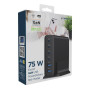 CHARGER USB UNIVERSAL 6P 75W/TA-UC-2A4C-PD75-01-BK GEMBIRD