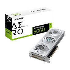 Graphics Card, GIGABYTE, NVIDIA GeForce RTX 5060, 8 GB, GDDR7, 128 bit, PCIE 5.0 16x, GPU 2595 MHz, 1xHDMI, 3xDisplayPort, GV-N5060AEROOC-8GD