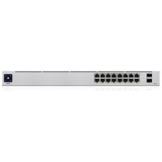 Switch, UBIQUITI, USW-16-POE, Type L2, Desktop/pedestal, Rack, 16x10Base-T / 100Base-TX / 1000Base-T, 2xSFP, PoE ports 16, PoE+ ports 8, 18 Watts, USW-16-POE