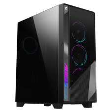 Case, GIGABYTE, AORUS C500 GLASS, MidiTower, Not included, ATX, EATX, MicroATX, MiniITX, Colour Black, AC500G