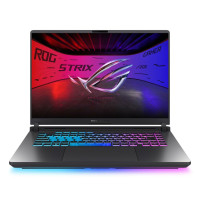 Notebook, ASUS, ROG Strix, G16 (2025), G615LW-S5075W, CPU Core Ultra, U9-275HX, 2700 MHz, 16, 2560x1600, RAM 16GB, DDR5, 5600 MHz, SSD 1TB, NVIDIA GeForce RTX 5080, 16GB, ENG, Windows 11 Home, Eclipse Grey, 2.65 kg, 90NR0LG1-M002T0